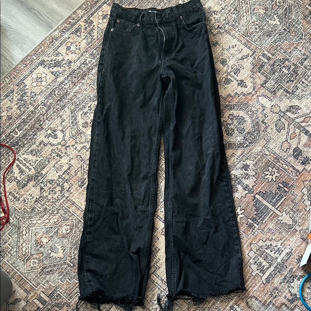 Zara Black High Rise Women Jeans